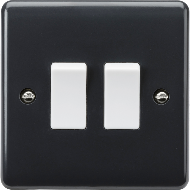 10AX 2G 2-way Switch - Part M Compliant, Anthracite Finish