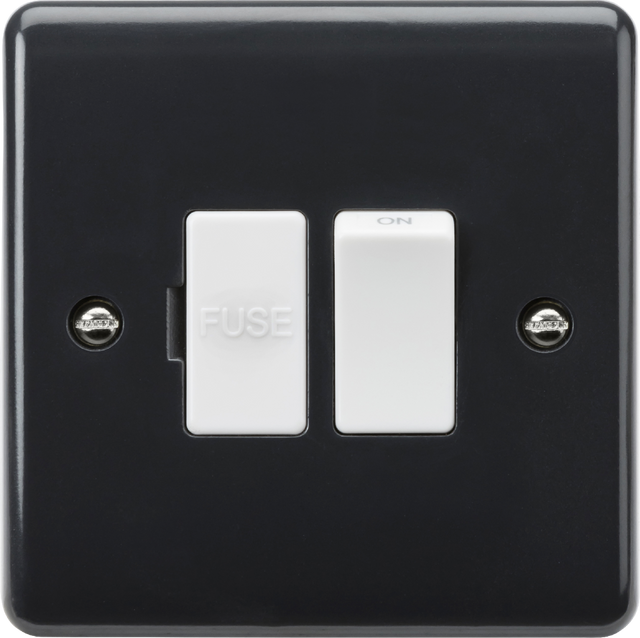 13A Switched Fused Spur - Part M Compliant, Anthracite