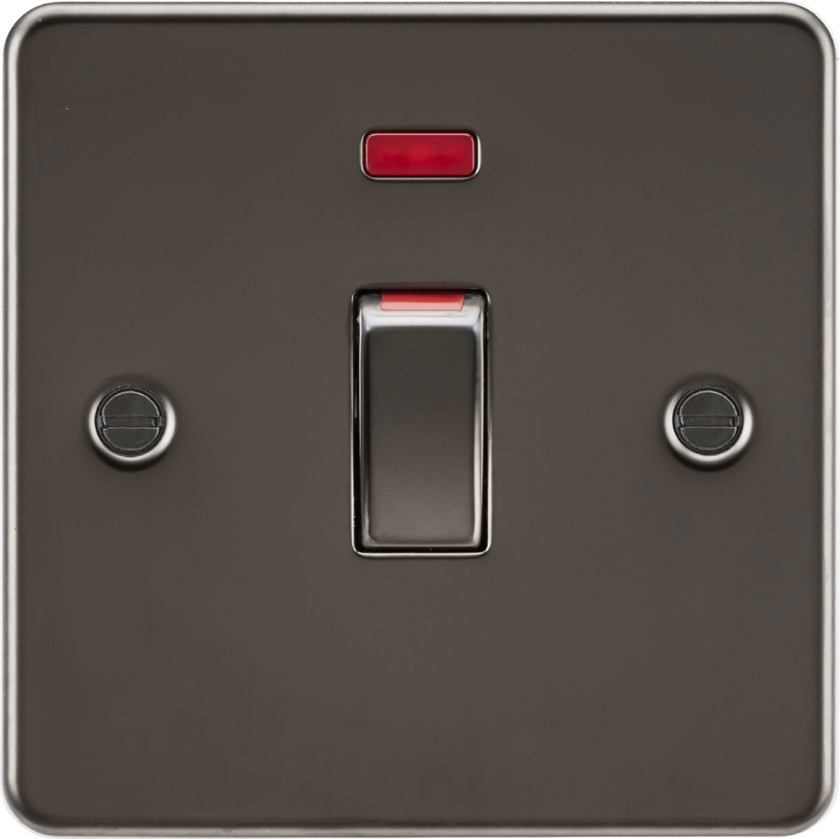 45A DP Switch with Neon Indicator - Gunmetal Finish
