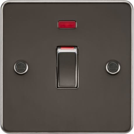 45A DP Switch with Neon Indicator - Gunmetal Finish