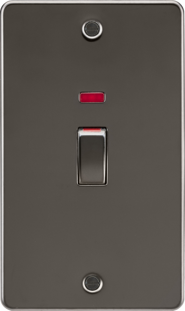 Gunmetal 45A DP Switch with Neon Indicator