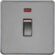 45A DP Switch with Neon - Black Nickel - 1G Size