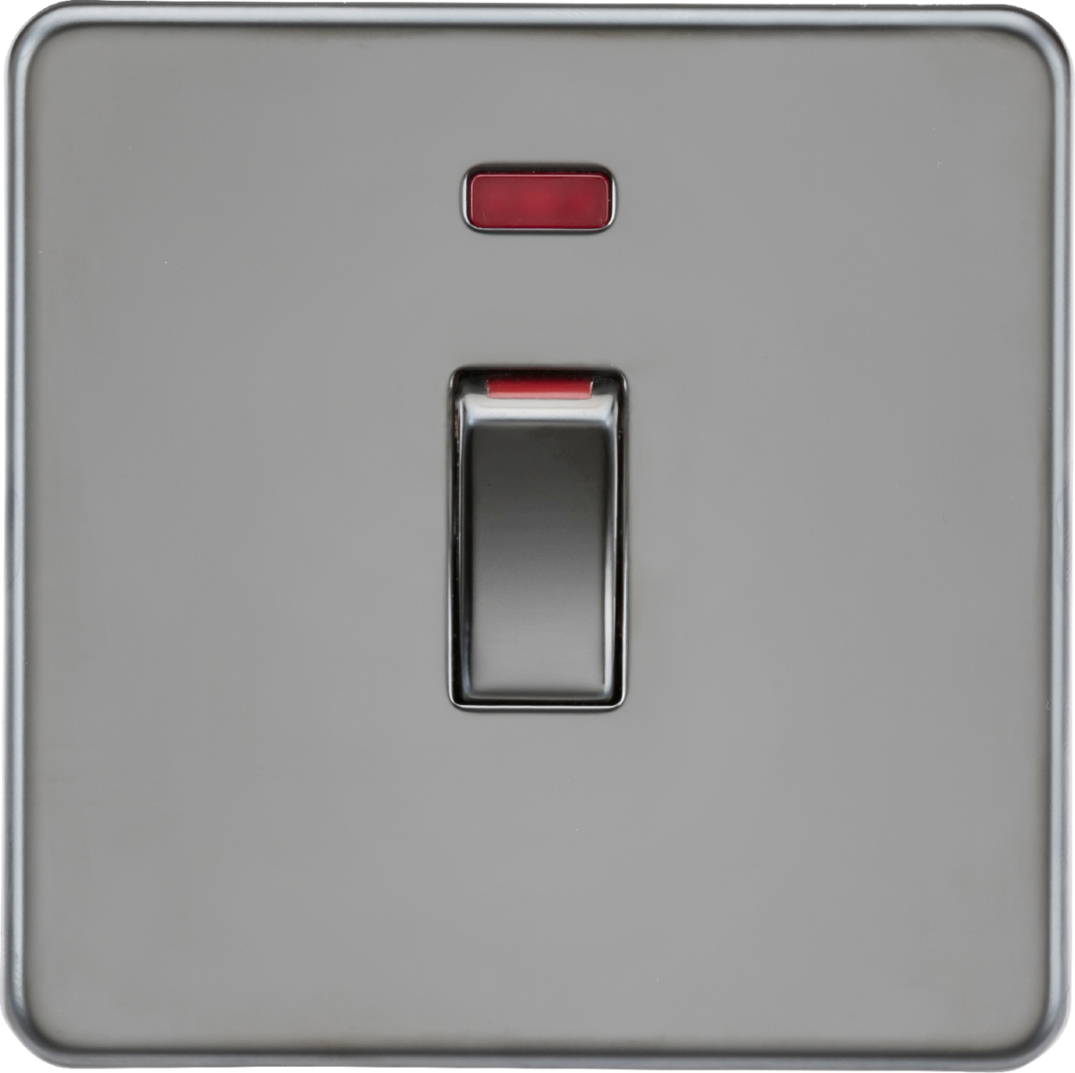 45A DP Switch with Neon - Black Nickel - 1G Size