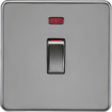 45A DP Switch with Neon - Black Nickel - 1G Size