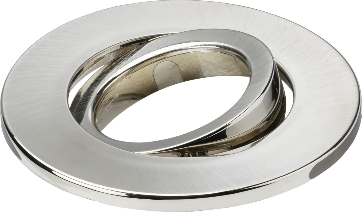 Tilt Bezel for SpektroLED Downlight in Brushed Chrome
