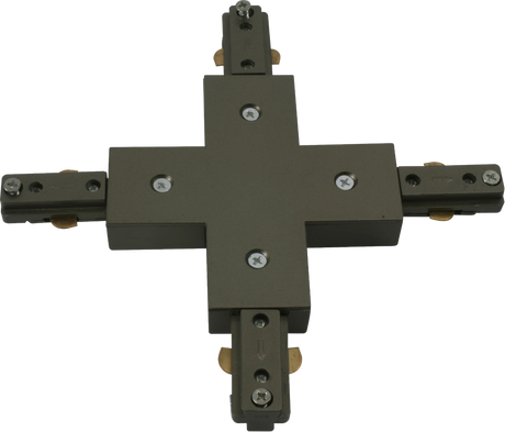 230V Track X-connector - Satin Nickel
