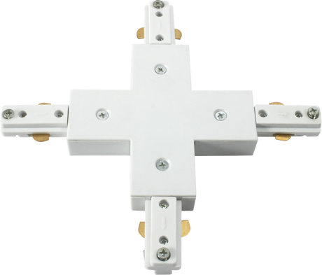 230V Track X-connector - White