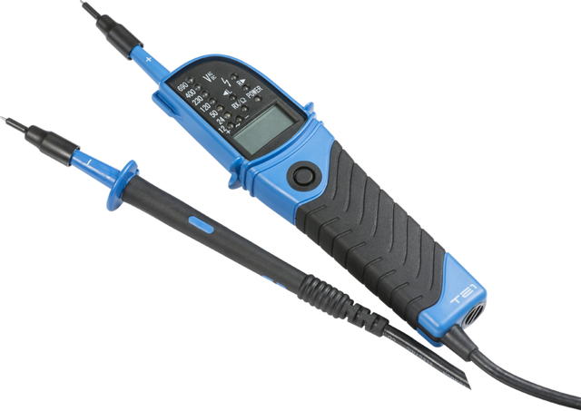 IP64 CAT III 2-Pole Tester with LED and LCD Display