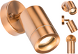 230V IP65 GU10 Adjustable Wall Light - Copper Colour