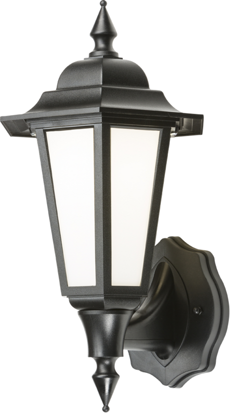 230V IP54 8W LED Wall Lantern - Black