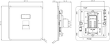 Additional view of RJ45 Network Outlet - Matt White