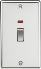 45A DP Switch with Neon - Polished Chrome - Image