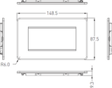 4G Modular Faceplate - Matt Black - Side View