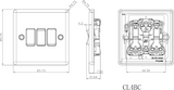 10AX 3G 2-way Switch - Brushed Chrome, Additional View