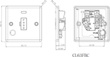 Detailed view of 13A Switched Fused Spur Unit with Neon
