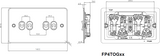 10AX 4G 2-way Toggle Switch - Brushed Brass Side View