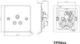5A Unswitched Socket - Brushed Chrome Design