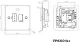 Polished Brass 13A Switched Fused Spur Unit - Additional View