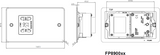 Flat Plate Gunmetal Dual Voltage Shaver Socket