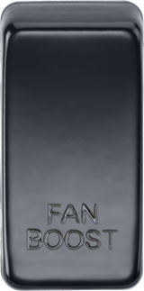 Switch Cover Marked FAN BOOST - Matt Black