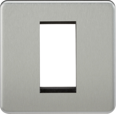 1G Modular Faceplate - Brushed Chrome