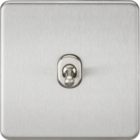 10AX 1G 2-way Toggle Switch - Brushed Chrome
