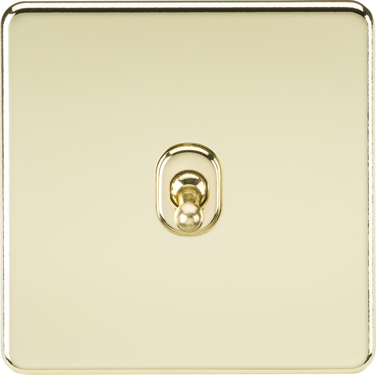 10AX 1G 2-way Toggle Switch - Polished Brass