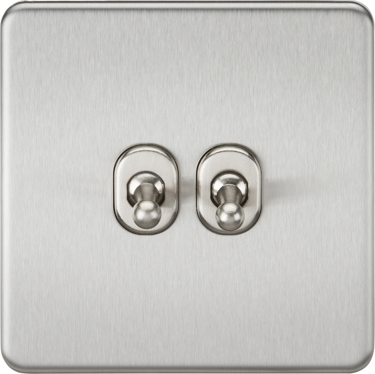 10AX 2G 2-way Toggle Switch - Brushed Chrome