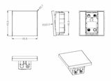 Alternate view of 20AX 1G Intermediate Modular Wide Rocker Switch - Black