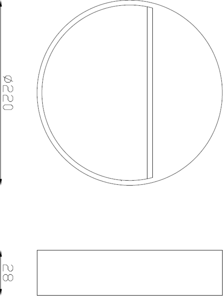 Secondary image of 230V IP44 5W LED Round Wall Light