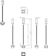 Modular Reading Light 50 x 50mm - Black