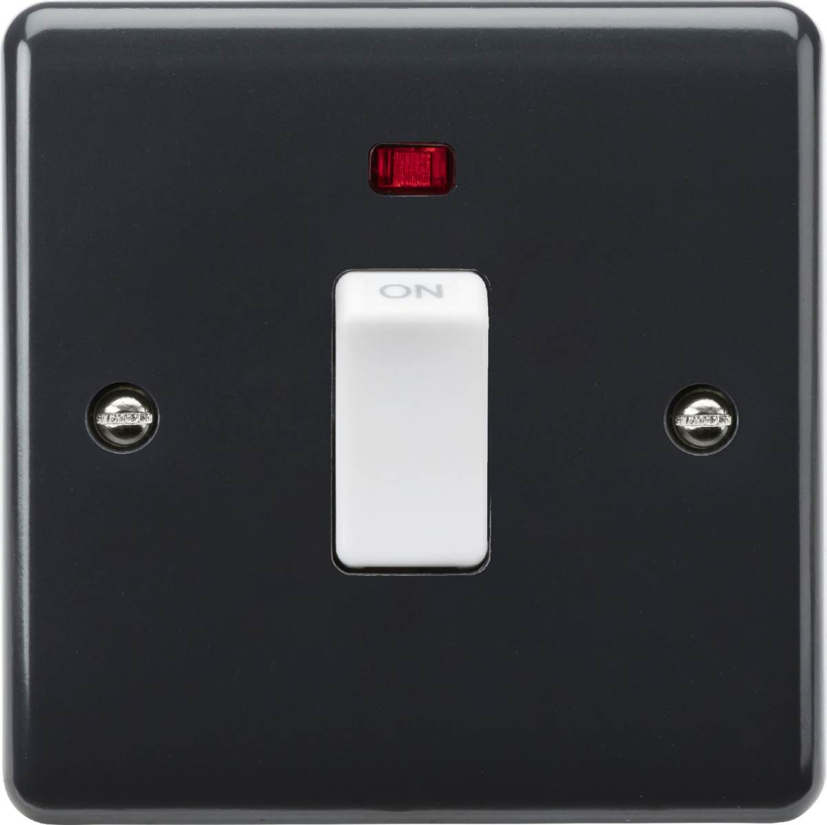 20A 1G DP Switch with Neon, Part M Compliant - Anthracite
