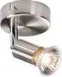 230V GU10 Single Spotlight - Brushed Chrome