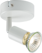 230V GU10 Single Spotlight - White with Adjustable Directional Head