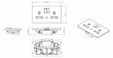 13A 2G DP Switched Socket with Photocell Nightlight Function