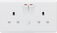 13A 2G DP Switched Socket with Night Light Function
