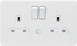 Matt White 13A DP Switched Socket with Nightlight Function