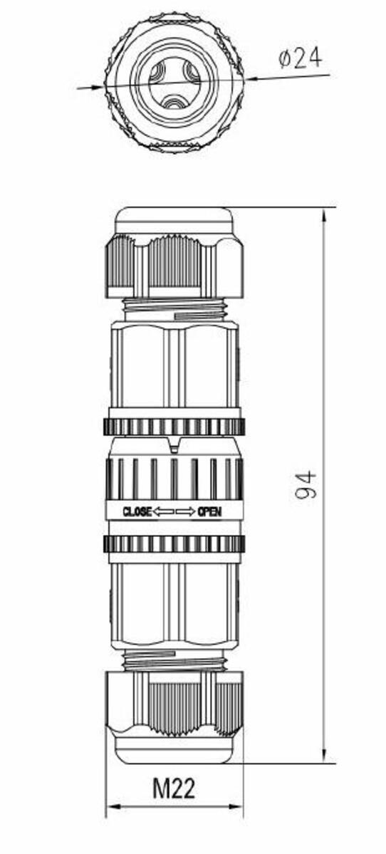 IP68 Cable Connector Second View