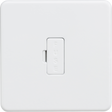Knightsbridge 13A Fused Spur Unit - Matt White, Screwless Design