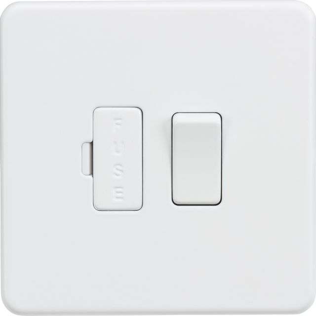 13A Switched Fused Spur Unit - Matt White