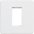 Screwless 1G Modular Faceplate - Matt White