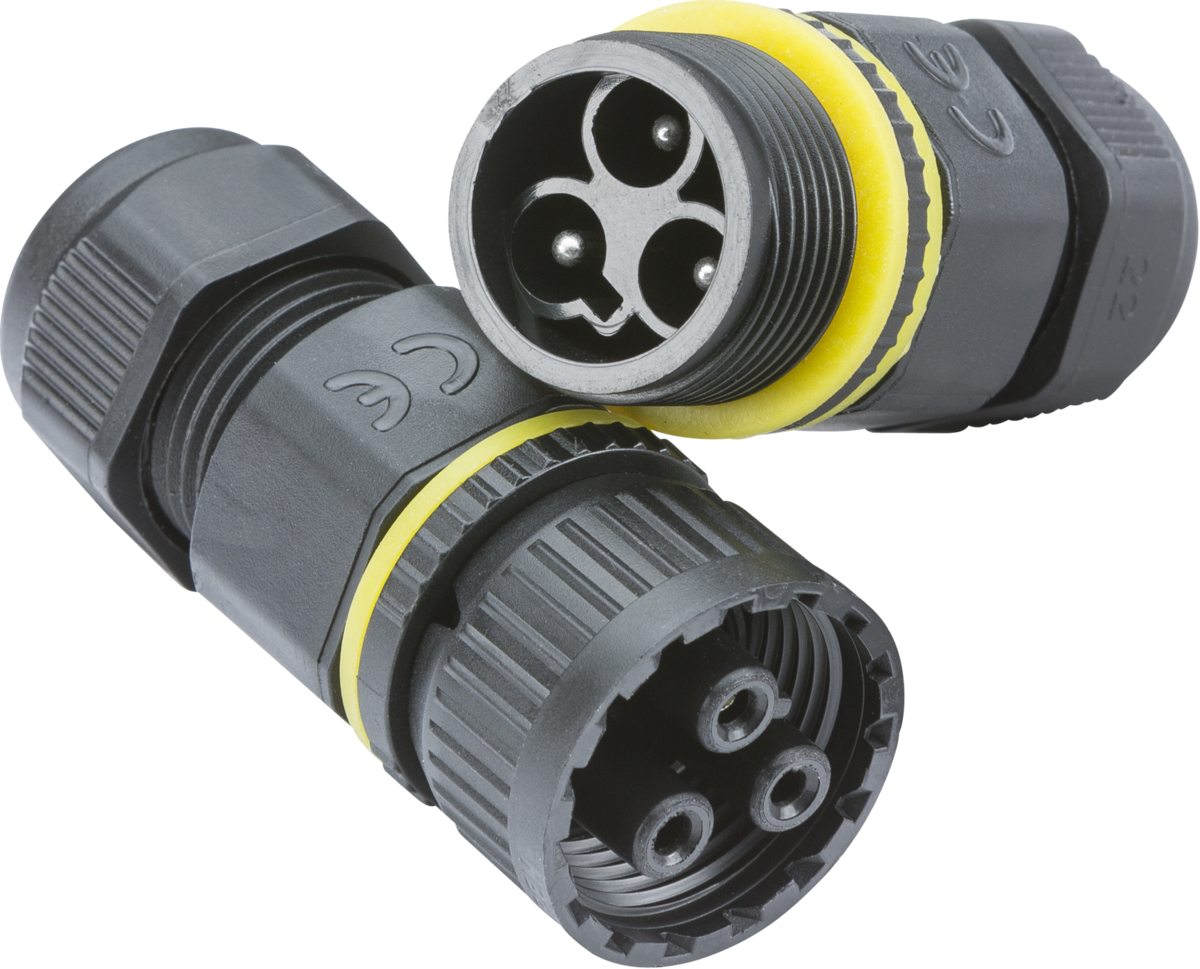 IP68 16A Plug and Socket Cable Connector (3-Pole)