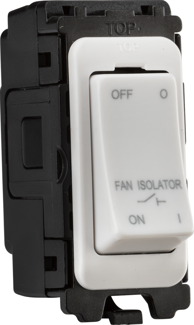 10A Fan Isolator Switch Module - Front Mounting Grid Module