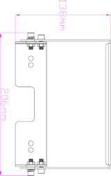 U-Bracket for HB 100/150 High Bay LED - Alternative View