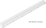 Alternative view of 230V IP65 T8 Twin LED Ready Anti-Corrosive Fitting - 5ft