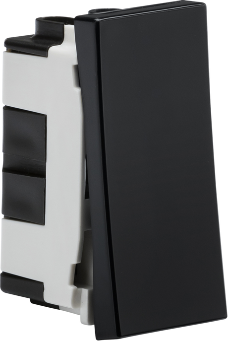 20AX 1G 2-way Modular Switch - Black, 25x50mm
