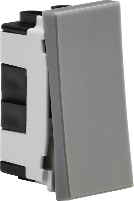 20AX 1G 2-Way Modular Switch - Grey - 25x50mm