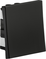 20AX 1G Intermediate Modular Wide Rocker Switch - Black