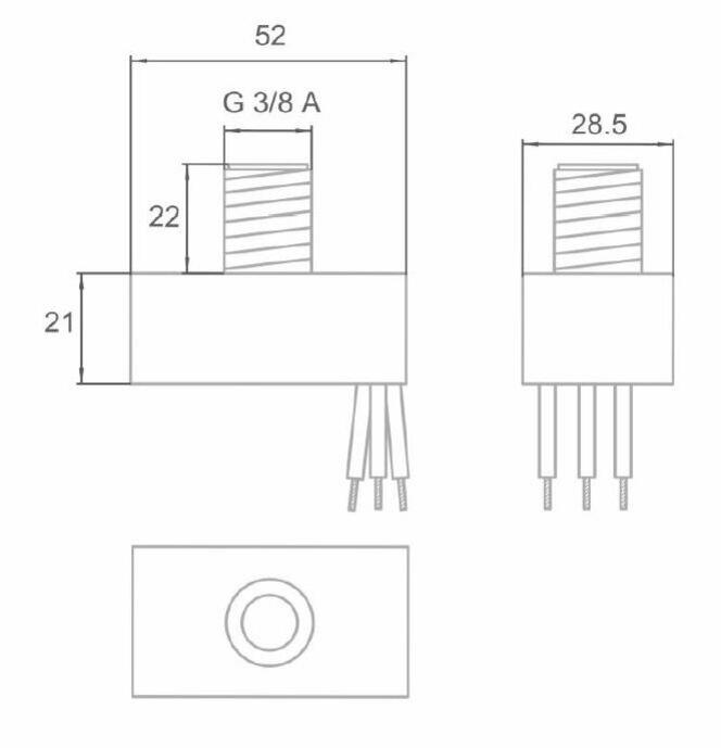 230V 5A Photocell Sensor - Side View