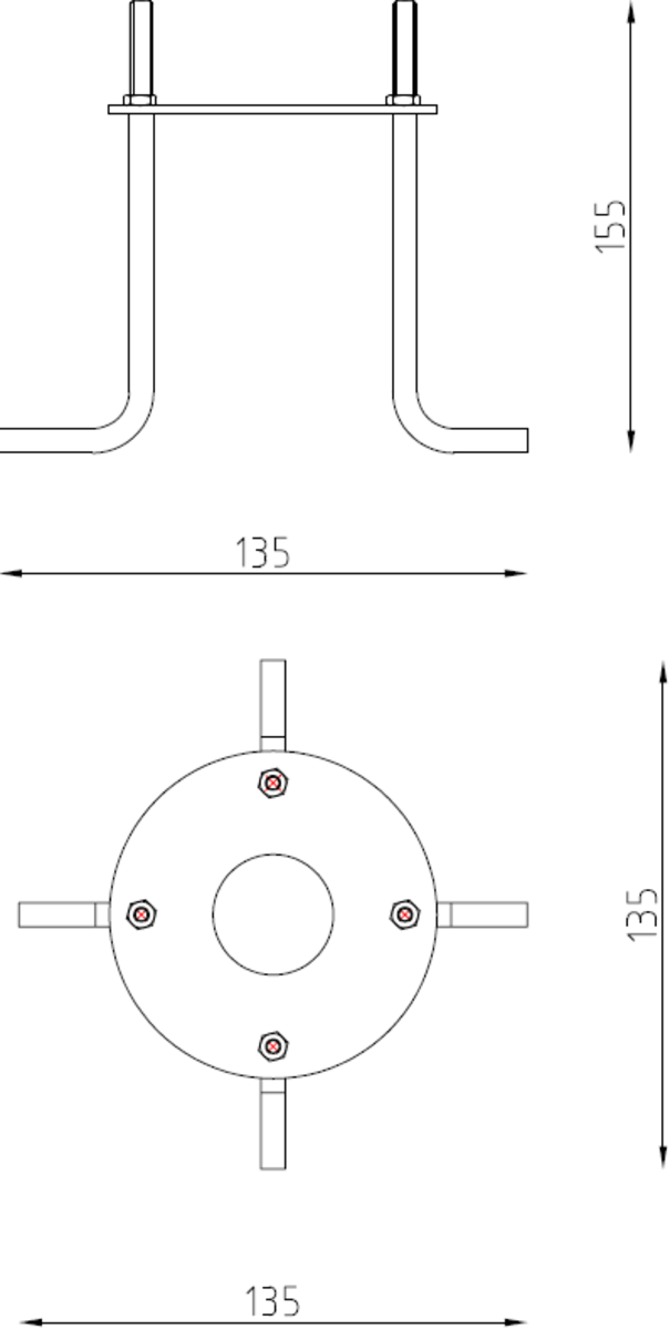 Bollard Mounting Kit Installation Image